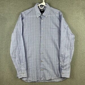 Calder Carmel Button Up Shirt Mens Large Limited Edition 1/70 Cotton Linen Check